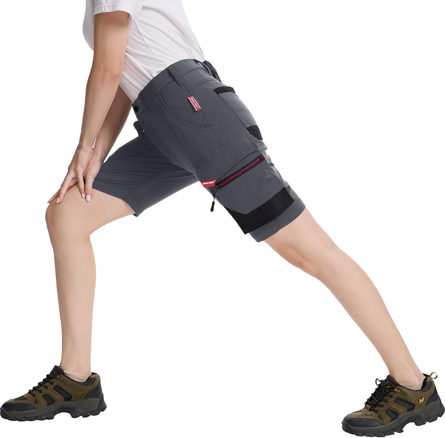Thumbnail 5 de WORK IDEA Damen Slim-Fit Stretch Arbeitsshorts – Strapazierfähig, flexibel und praktisch