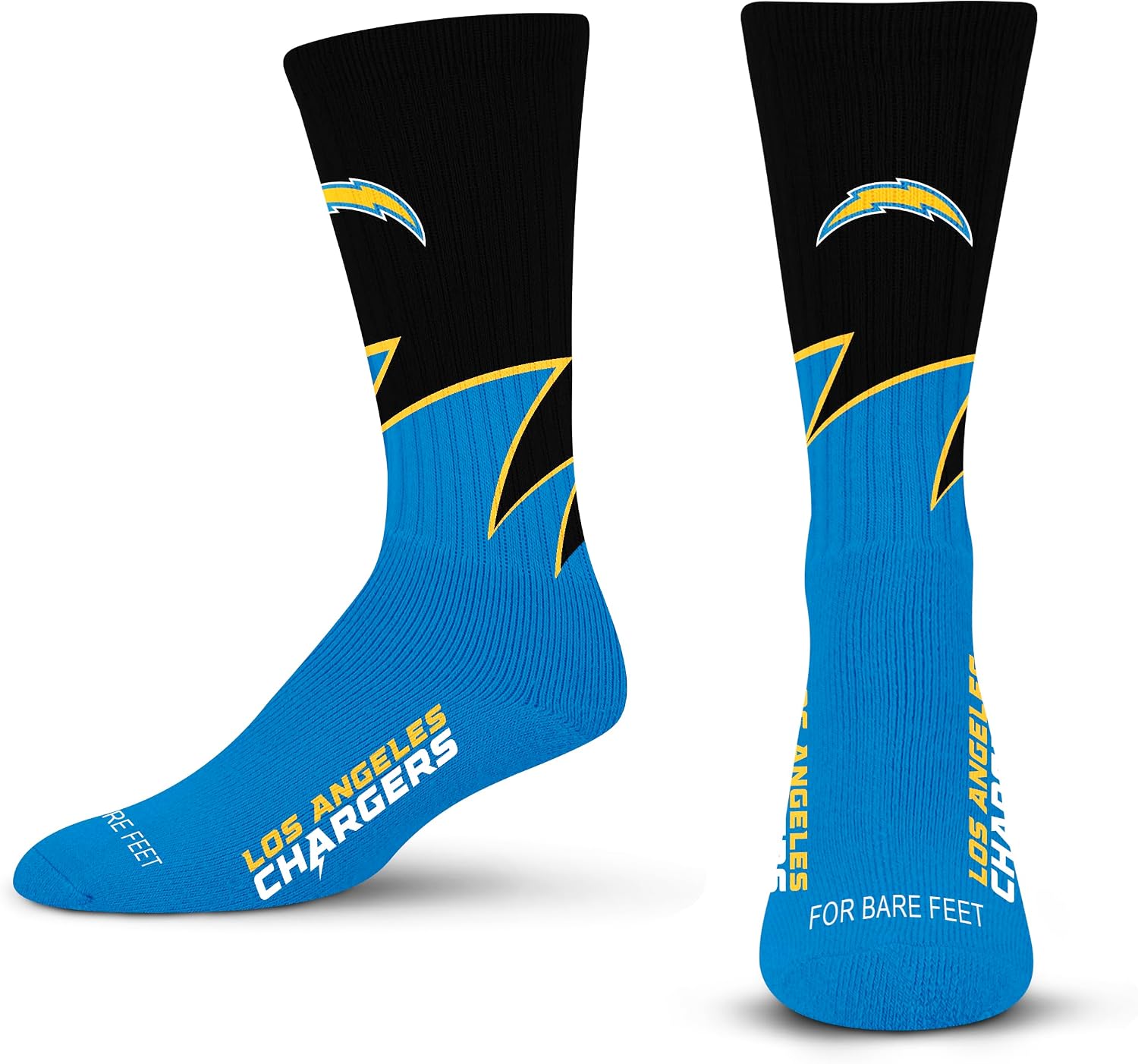 Thumbnail 6 de For Bare Feet NFL Unisex Black Wave Crew Socks (Buffalo Bills), Large