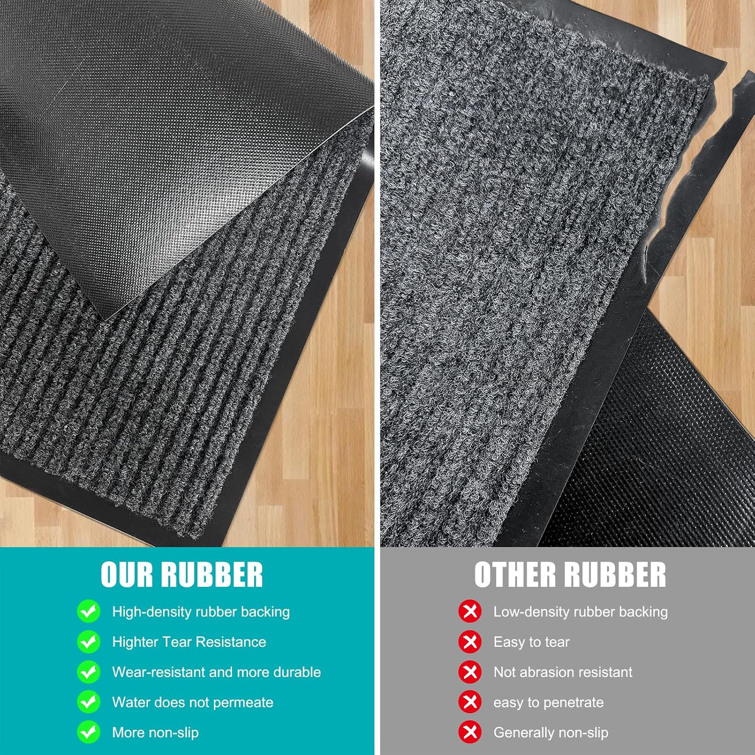 Detalle de Azadx 3'x4' Heavy Duty Front Door Mat