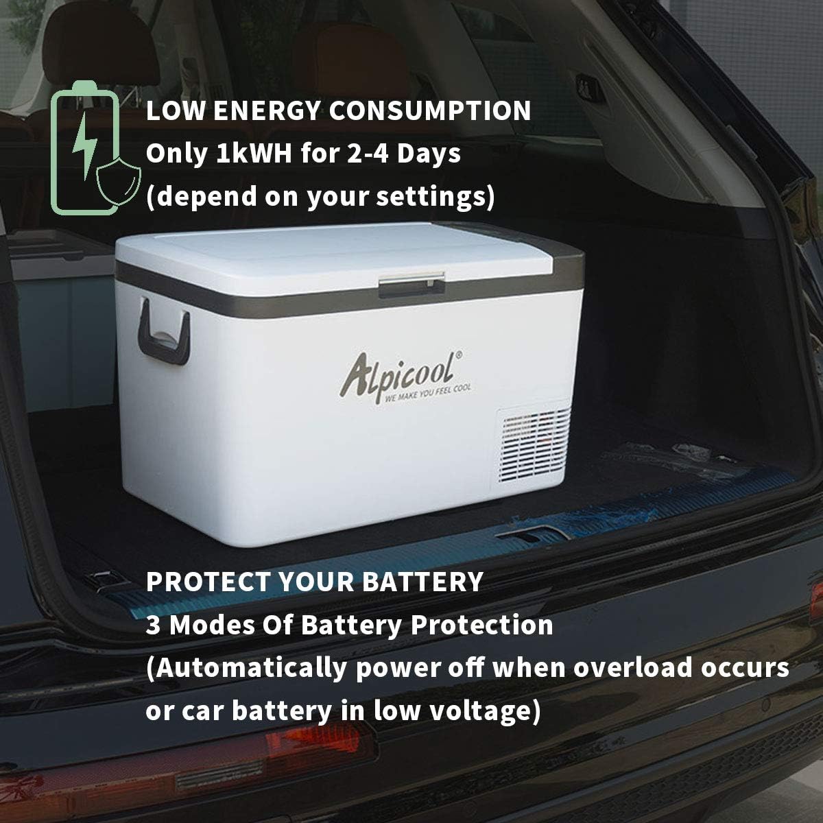Thumbnail 5 de Alpicool K25 25L car fridge freezer −20℃ to 20℃
