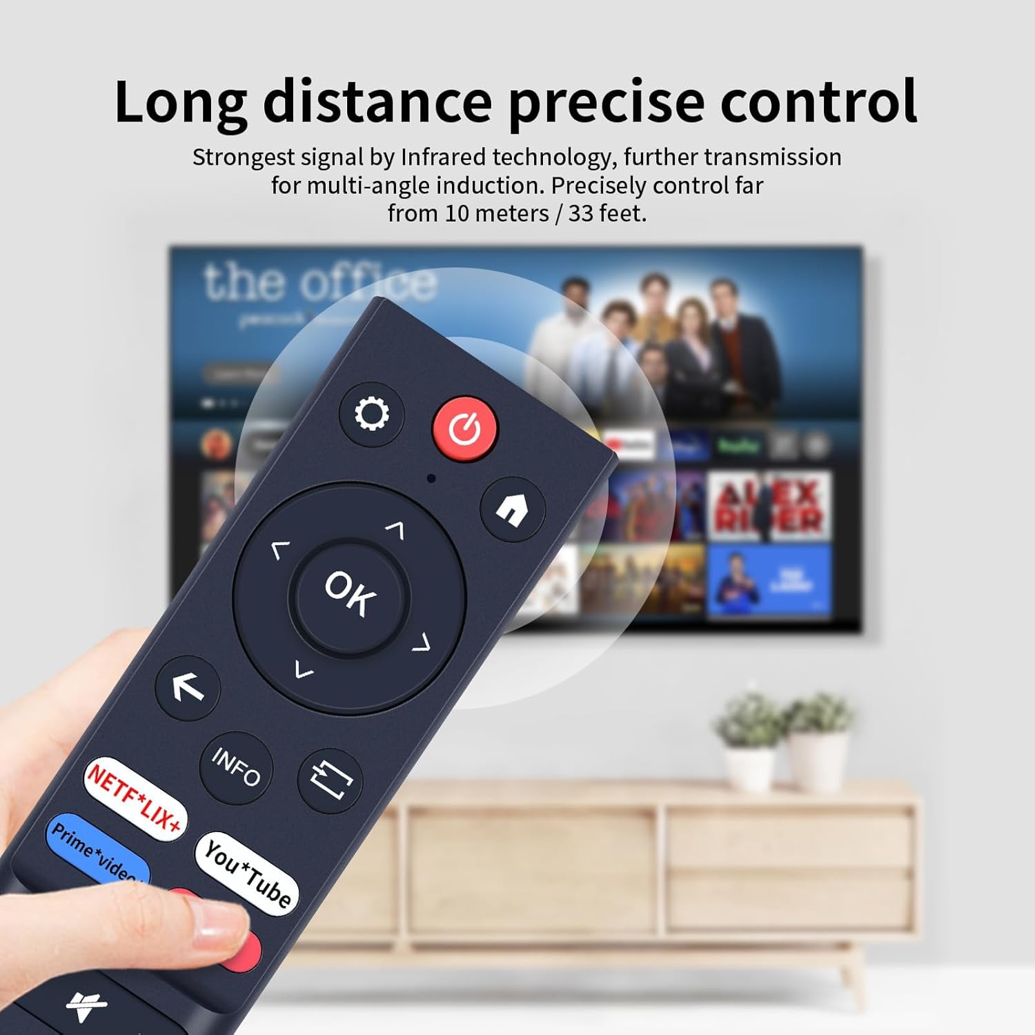 Thumbnail 4 de TCNOUMT Replacement Remote for YOTON / Vizony DP04 Pro and NexiGo PJ40 Ultra Projector