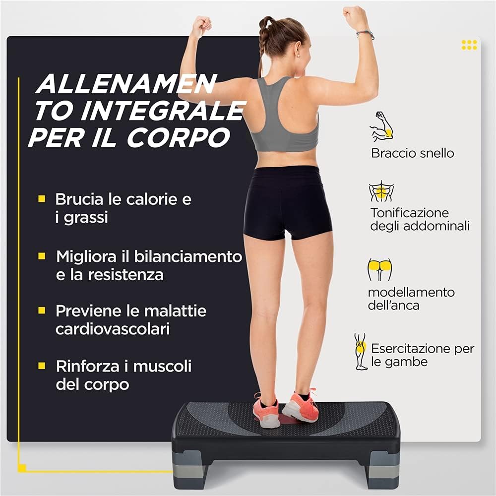 Thumbnail 3 de Yaheetech Step Aerobica regolabile 3 altezze 20 cm 🏋️♀