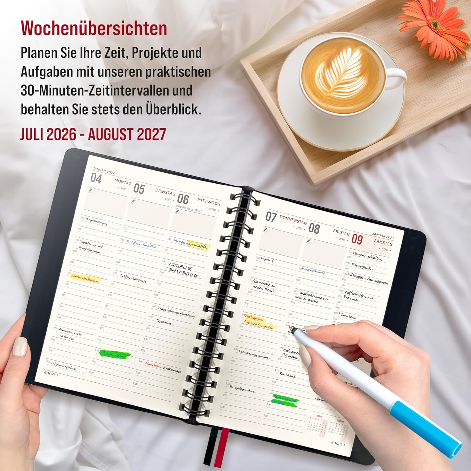 Thumbnail 1 de colortouch Terminplaner 2026/2027 – Kalender A5 im Ringbuch, 14 Monate Juli 2026 bis August 2027