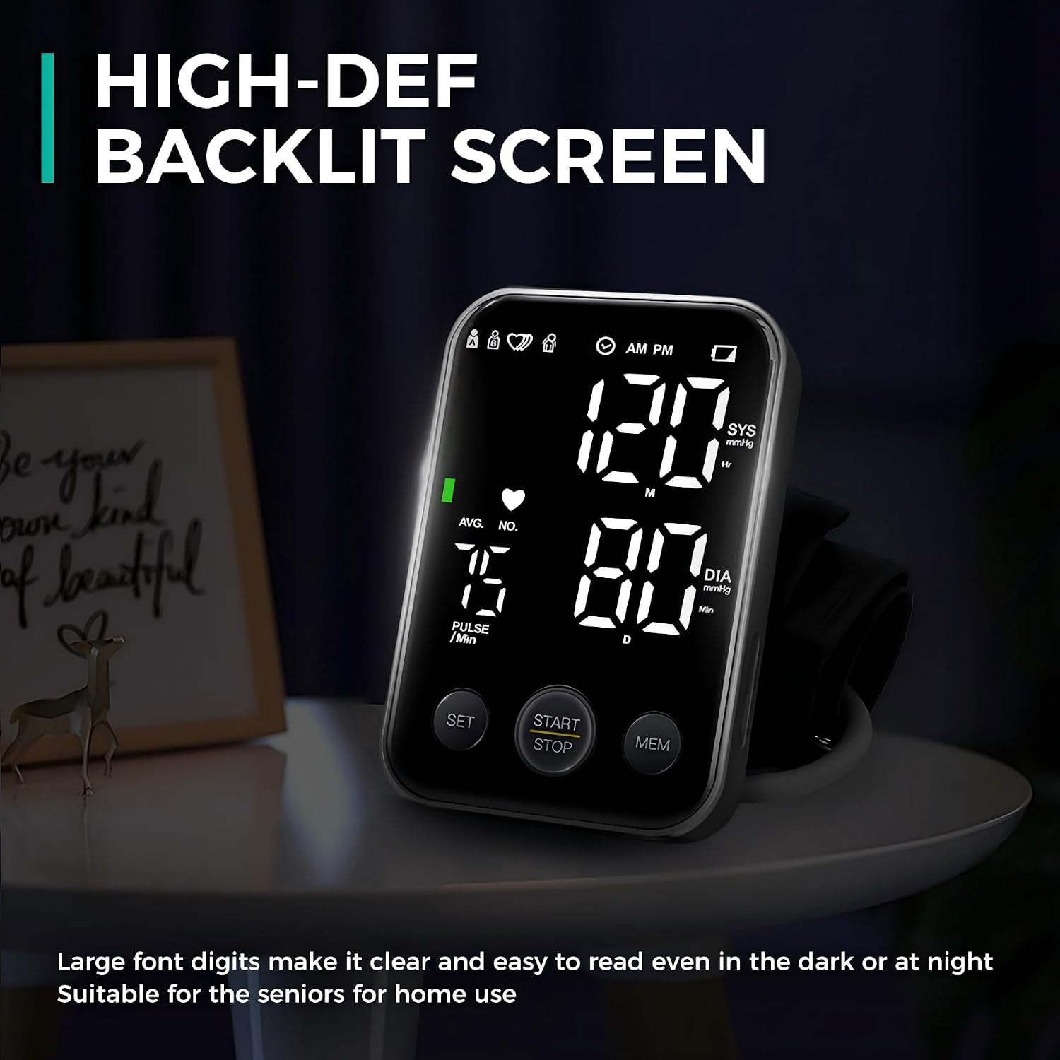 Detalle 2 de Oklar C02 Upper Arm Blood Pressure Monitor, Dual Power, 240-Reading Memory