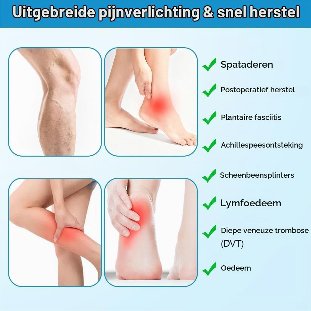 Detalle de AOOSA dijhoge compressiekousen, gesloten, ademend en 23-32 mmHg