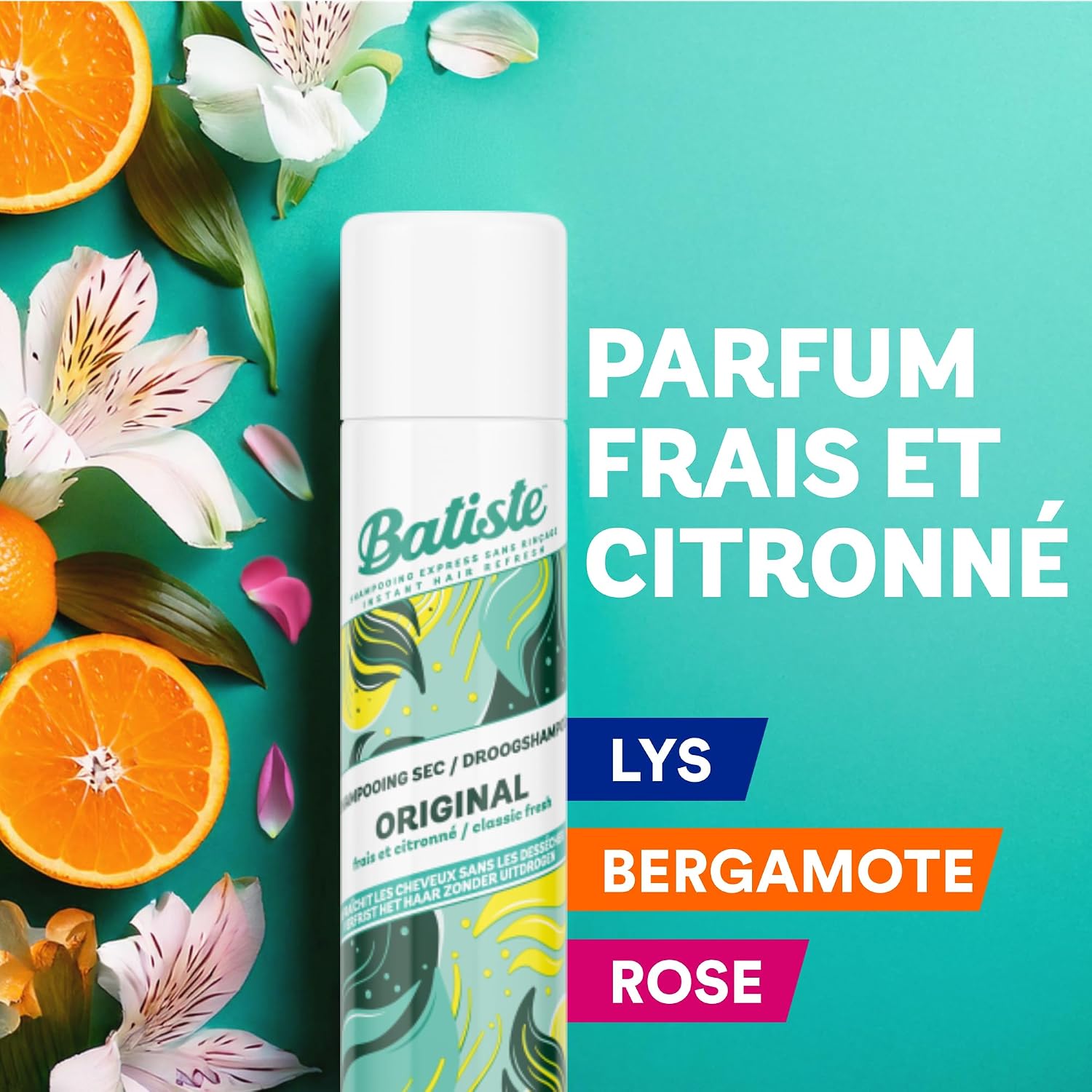 Detalle 2 de Batiste Shampooing Sec Original 6x50 ml