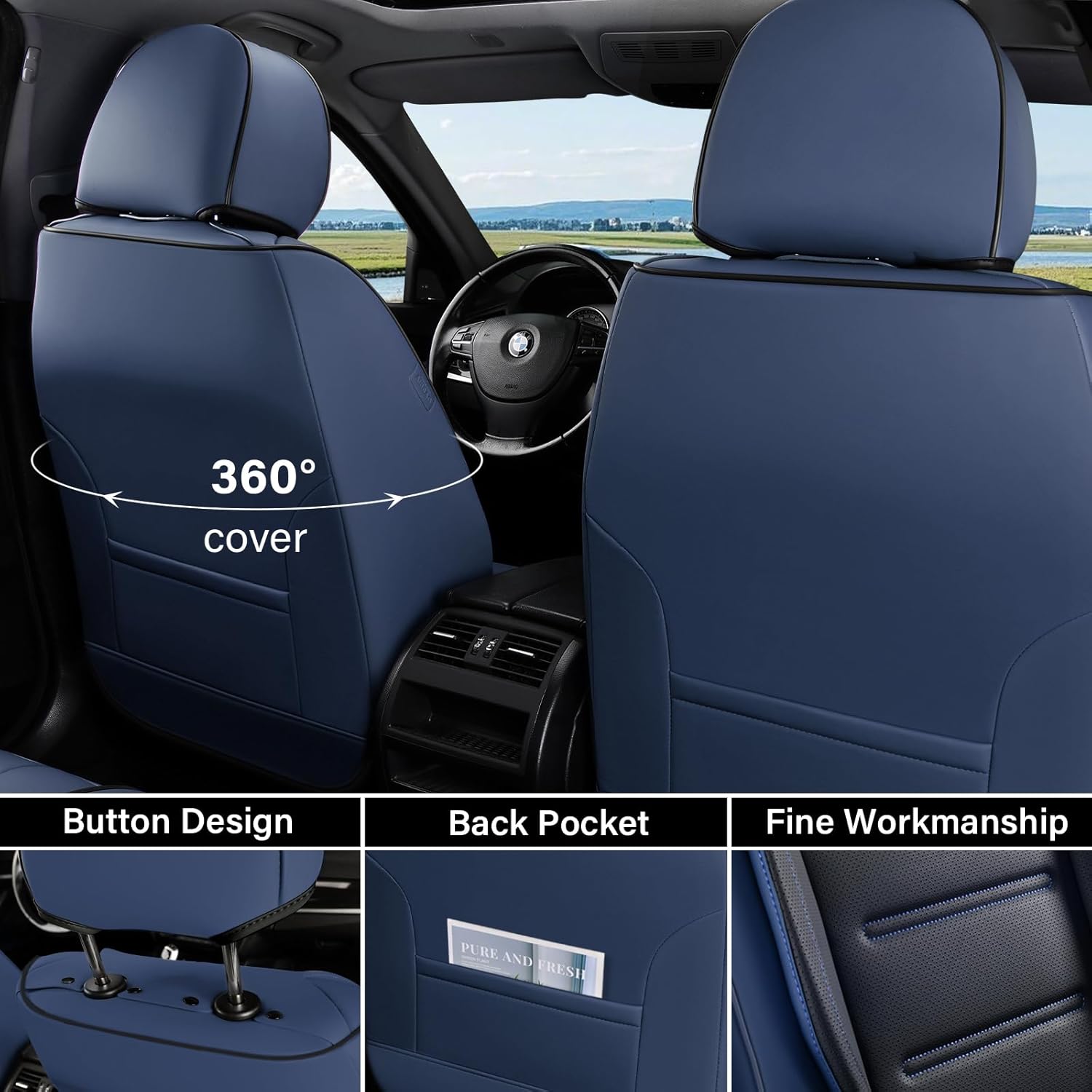 Detalle de Car Seat Covers Waterproof Set for Most Cars