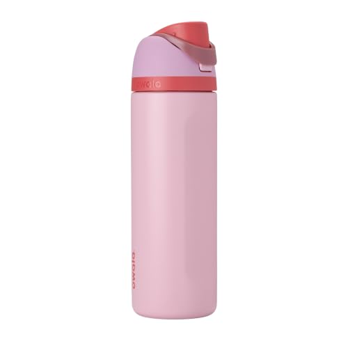 Detalle de Owala FreeSip Stainless Steel Water Bottle 24 oz (Angel Food Cake)