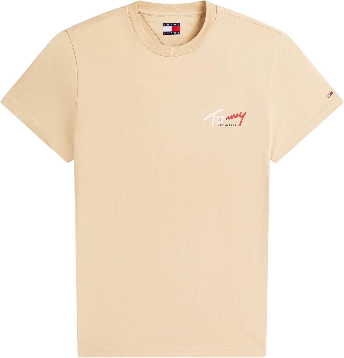 Detalle 2 de Tommy Jeans Tjm Slim Sign Chest SS Tee Ext Dm0dm22538 – Maglietta polo non, ma basic