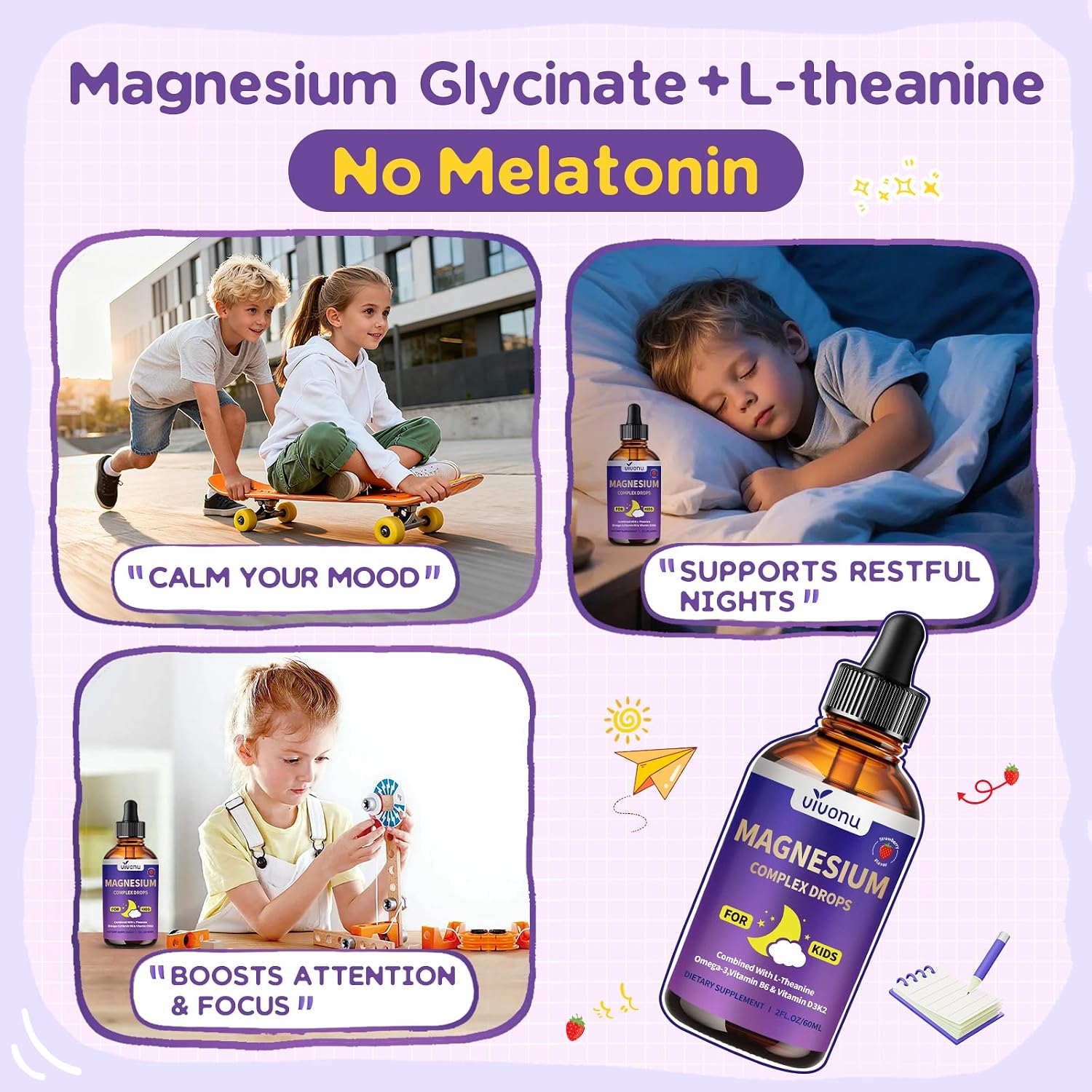 Detalle 2 de VivoNu Magnesium Tropfen Kinder 60 ml