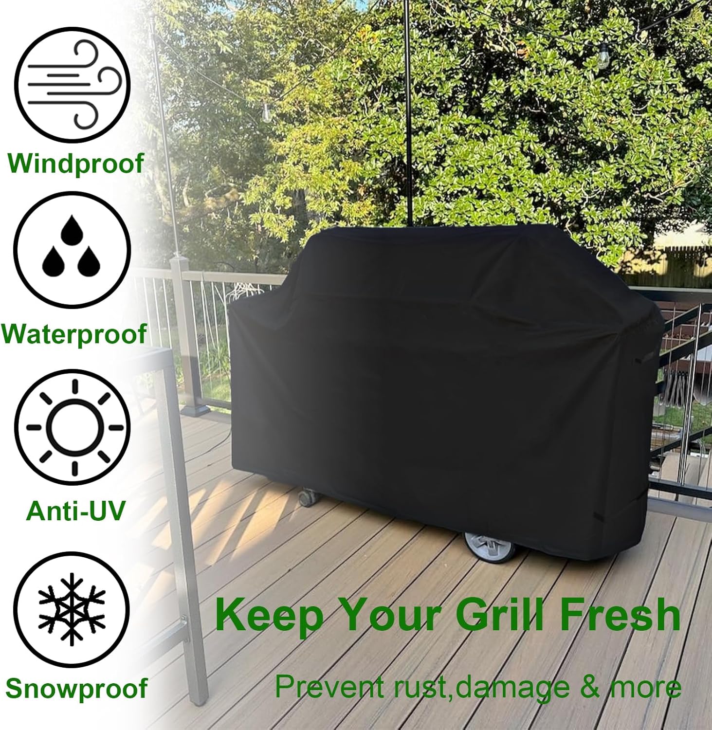 Thumbnail 6 de Weber Spirit II E-310 Outdoor Grill Cover 🧯