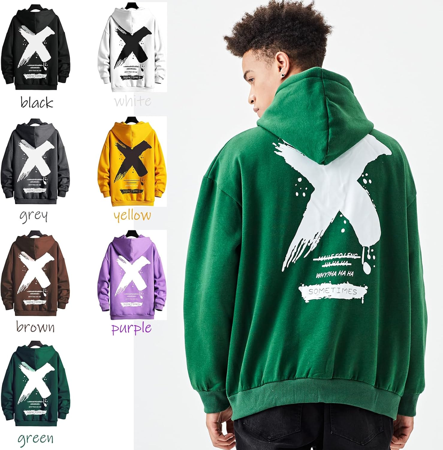 Detalle de Moshtashio Sudadera con capucha unisex 5XL