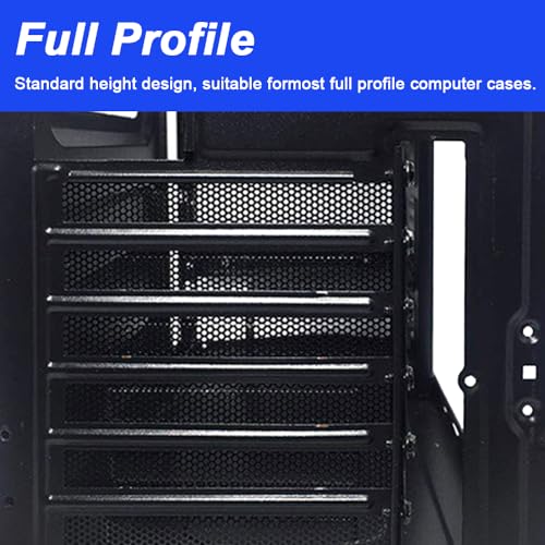 Detalle de HAAMNING7 Copri slot PCI in acciaio: kit protezione polvere con cacciavite e viti (20 pezzi)