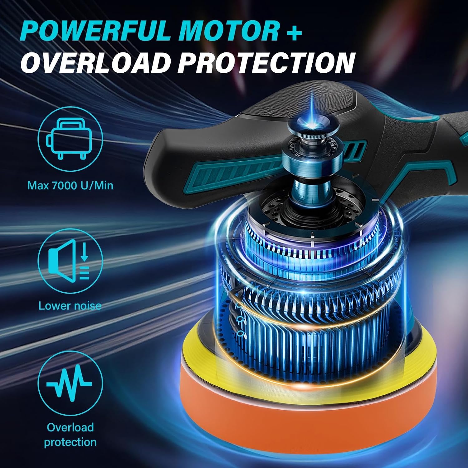 Thumbnail 2 de Makita 18V Poliermaschine Auto 6 Zoll
