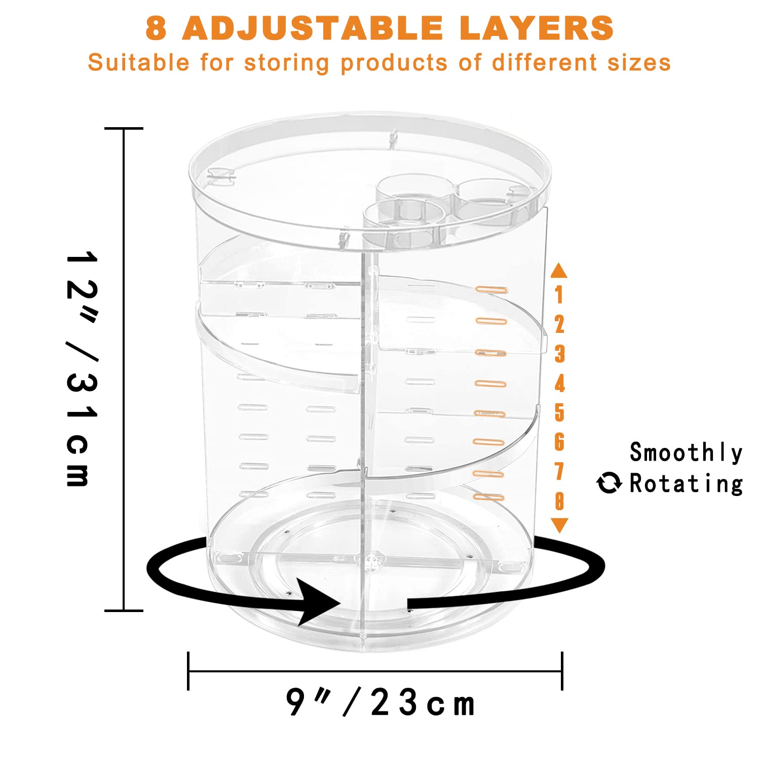 Thumbnail 2 de Rotating Makeup Organizer 9in x 12in
