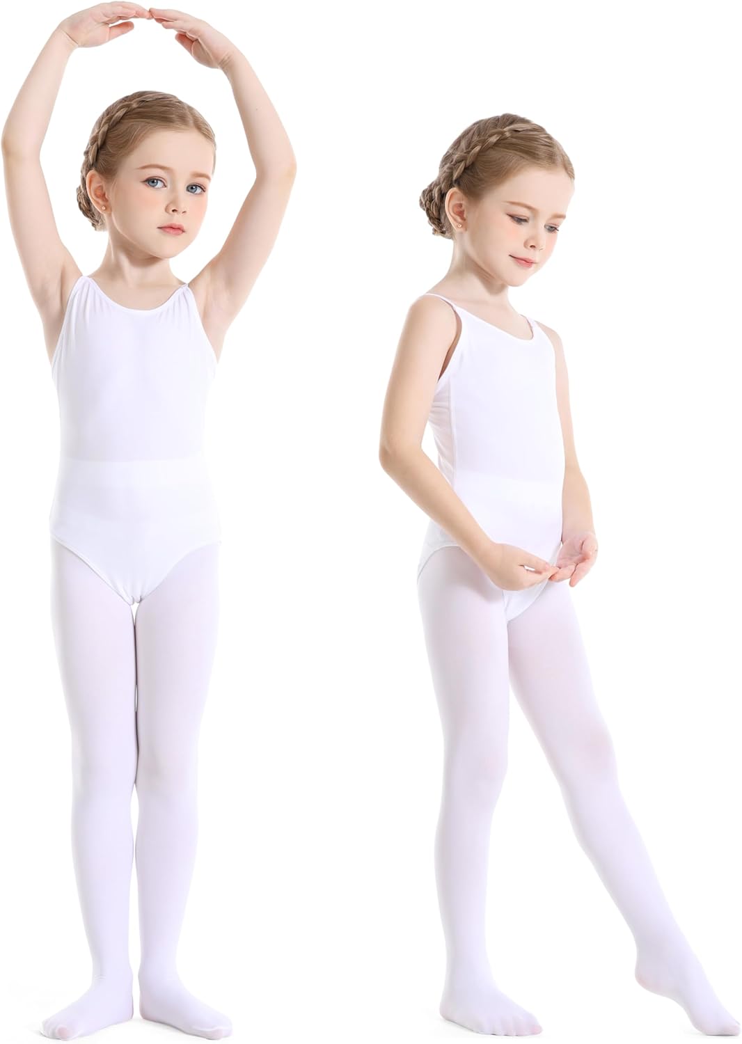 Detalle de Yitoco Toddler Girls Tights for Dance & Ballet (Footed, Ultra-Soft)