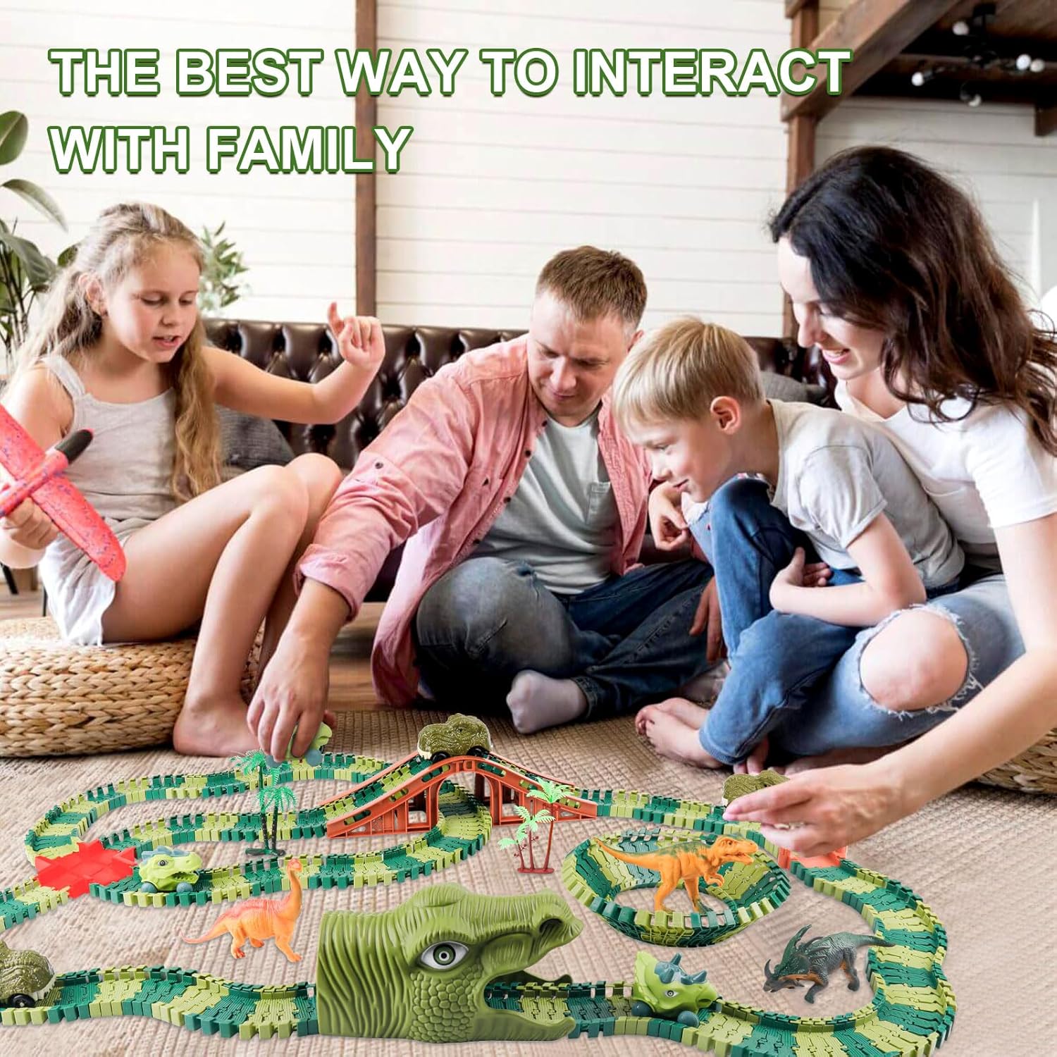 Thumbnail 5 de GIAT Dinosaur Track Toys 217‑Piece Set