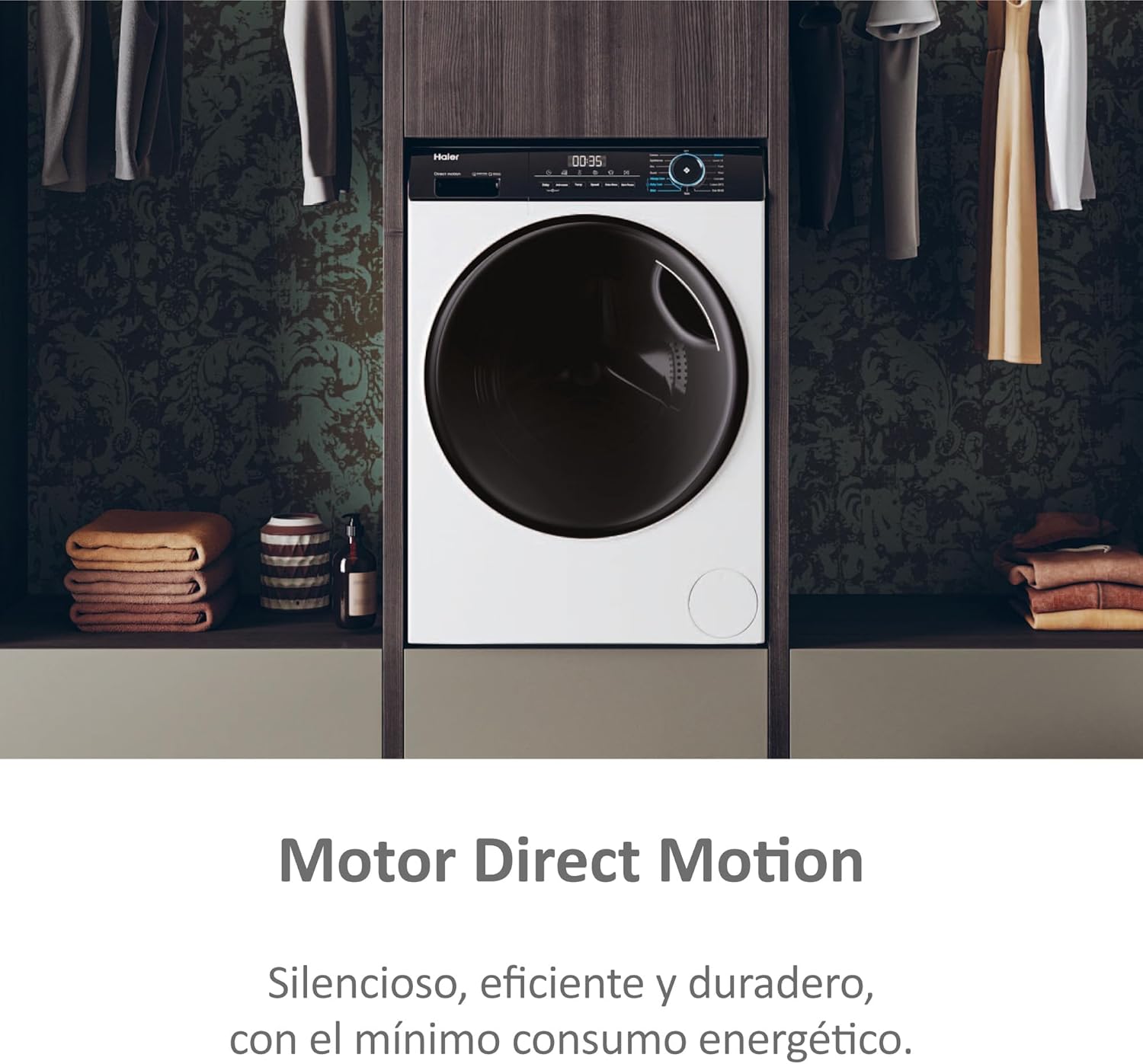 Thumbnail 3 de Haier I-Pro Series 3 HWD90-B14939-IB lavadora secadora 9+6 kg con 1400 rpm y vapor Refresh