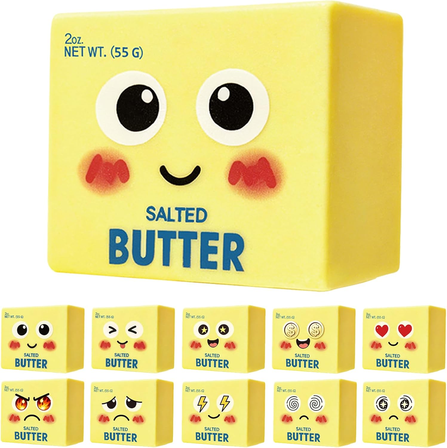 Detalle de CKXMHM Butter Squishy Toys: New Upgraded Smile Face Dumpling for Stress Relief and Desk Decor