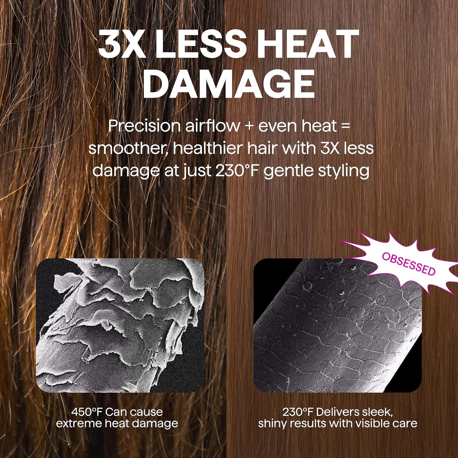 Detalle de Wavytalk Air Sculpt 4-in-1 Hair Dryer Brush Set (1050W) — Blowout Brush Styler for Volume, Smoothing & Straightening