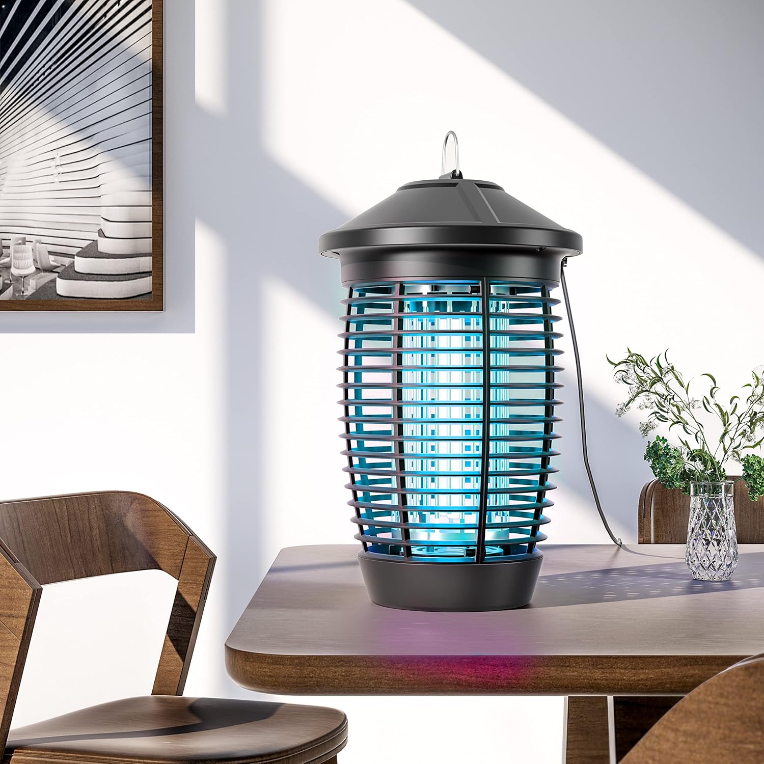 Thumbnail 5 de TMACTIME Lampada Antizanzare Elettrica 20W – IPX4, 4500V, UV per Giardino Interno/Esterno