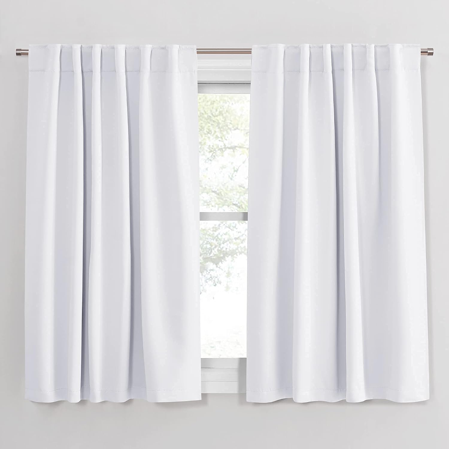 Detalle de PONY DANCE White Window Curtains 52 x 45