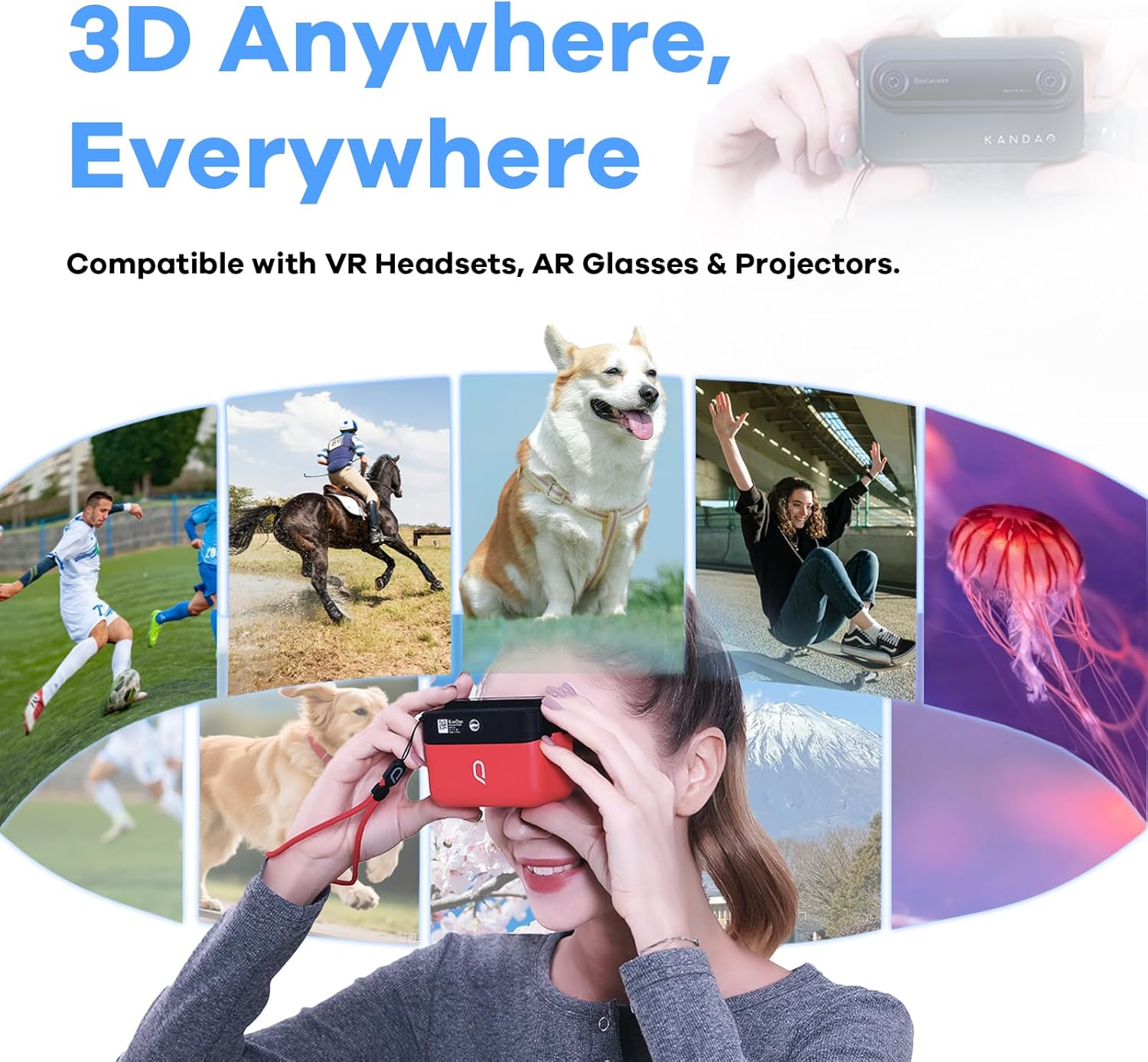Detalle 2 de Kandao QooCam EGO Viewer-Integrated 3D VR Camera
