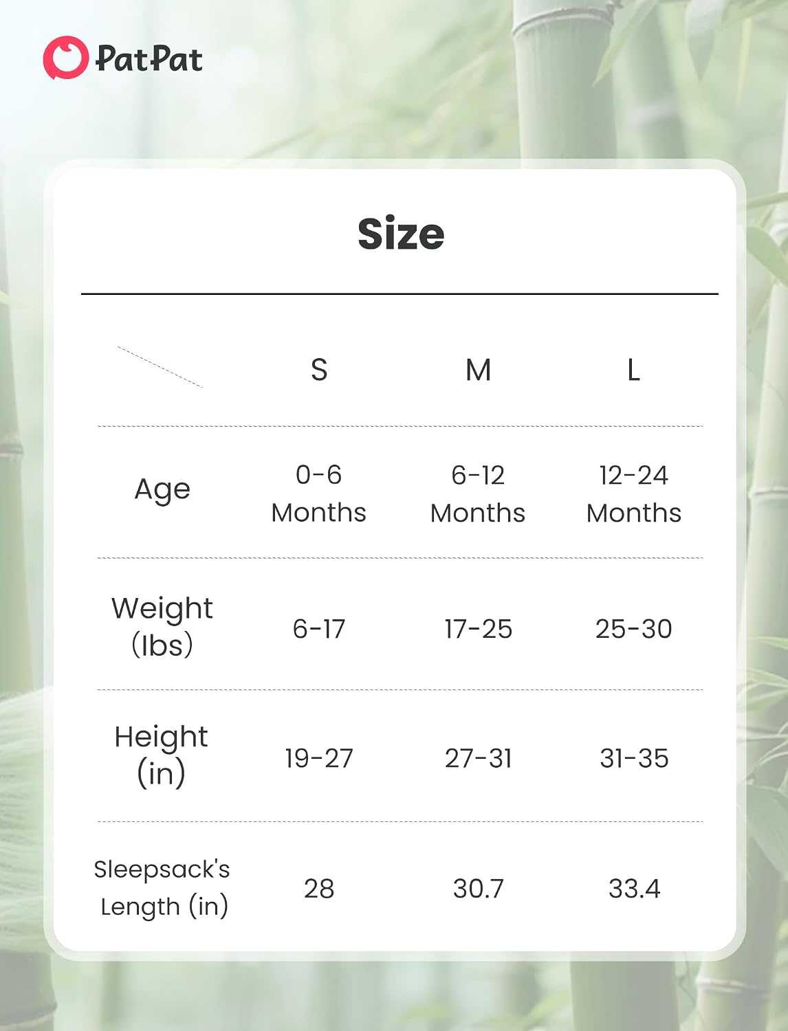 Thumbnail 6 de PATPAT Baby Sleep Sack in Bamboo Viscose
