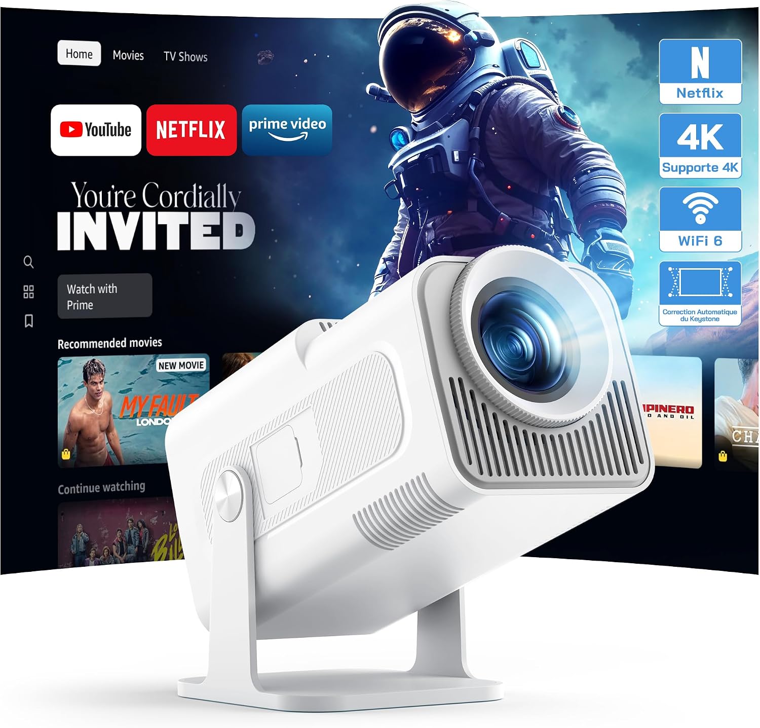 Detalle de WOLFANG 4K Videoprojecteur 26000 lm đź“˝