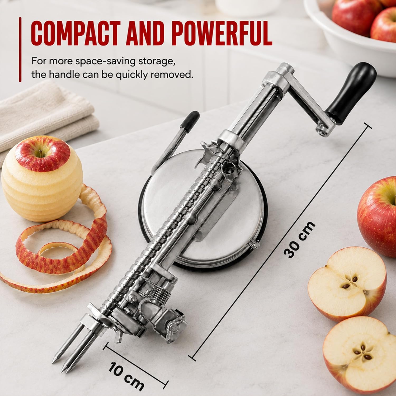 Thumbnail 6 de GOODS+GADGETS 3-in-1 Apple Peeler, Corer and Slicer, Stainless Steel