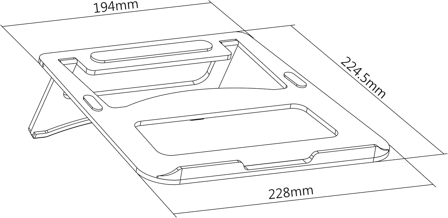 Thumbnail 5 de my wall HT19L Laptop Ständer faltbar aus Aluminium für Notebooks von 11 bis 15 Zoll