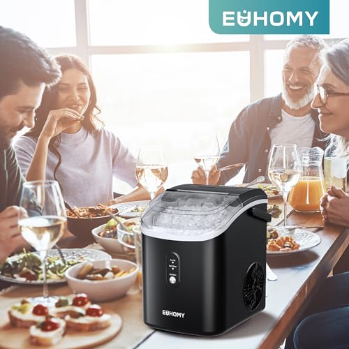 Thumbnail 7 de EUHOMY Nugget Ice Maker: Chewable Pellet Ice on the Countertop