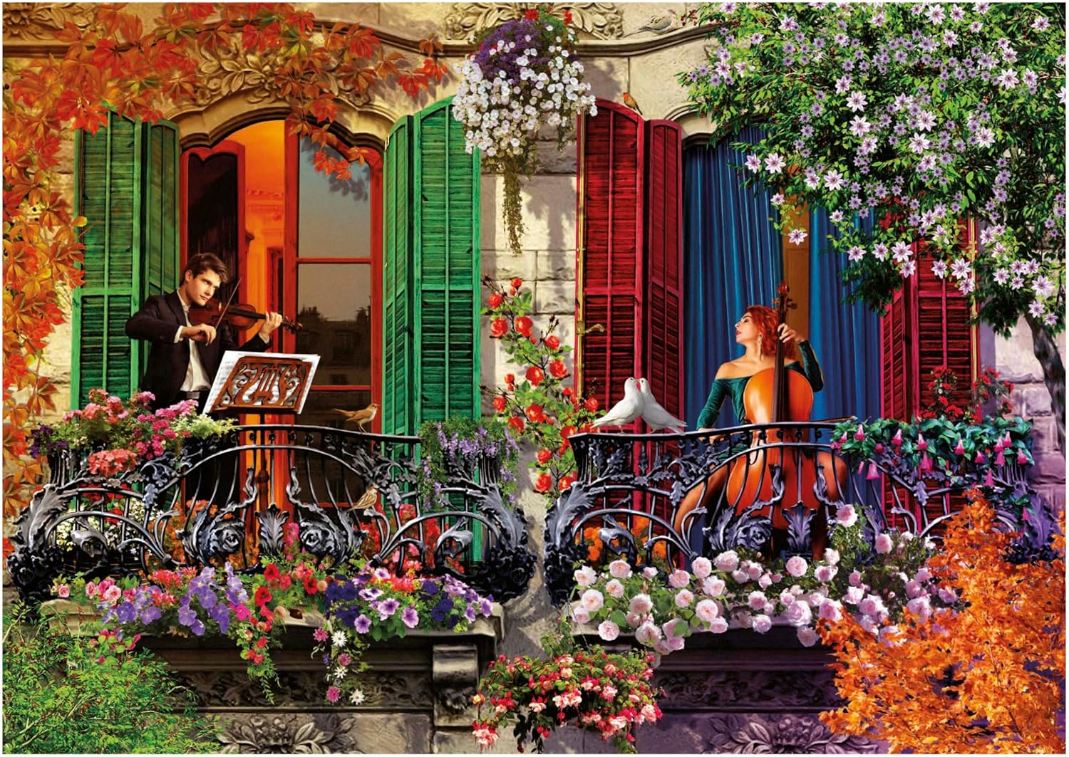 Thumbnail 1 de Puzzle Educa 1500 pièces pour adultes “Sérénate” (85 x 60 cm) dès 14 ans