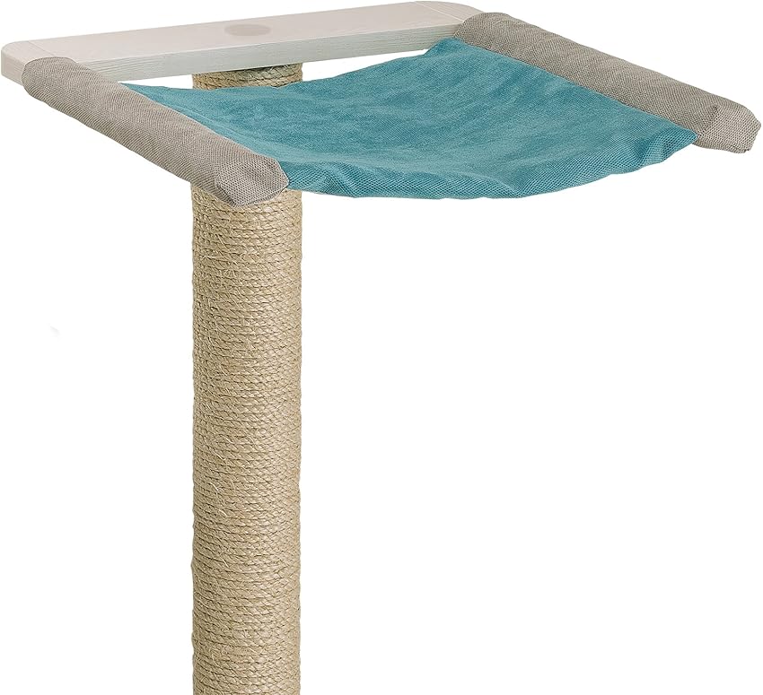 Detalle de Feplast 74057021 Mueble para gatos con casita y rascador 40×55×80 cm 🐱
