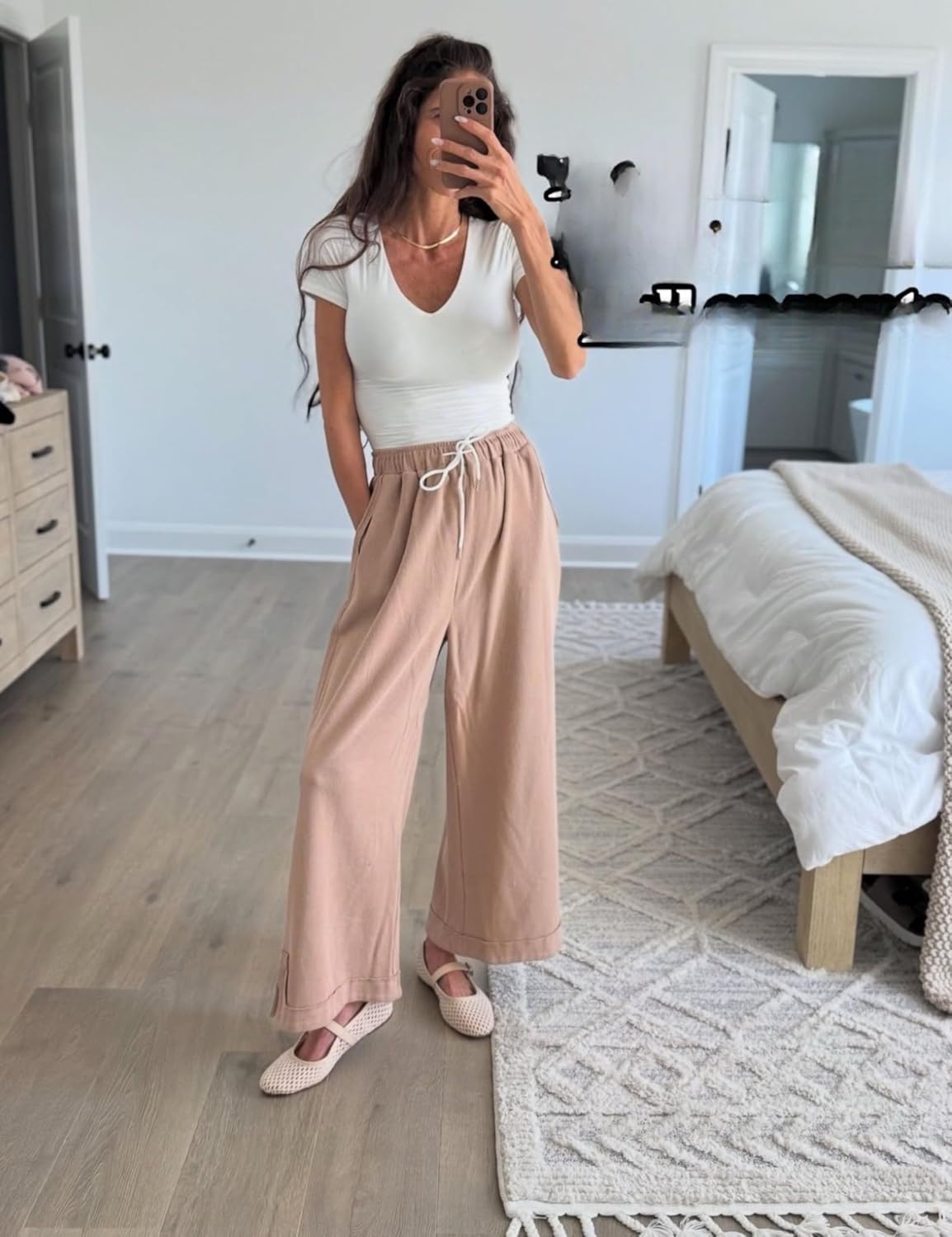 Thumbnail 6 de Athlisan Women's Baggy Wide Leg Palazzo Pants with Pockets