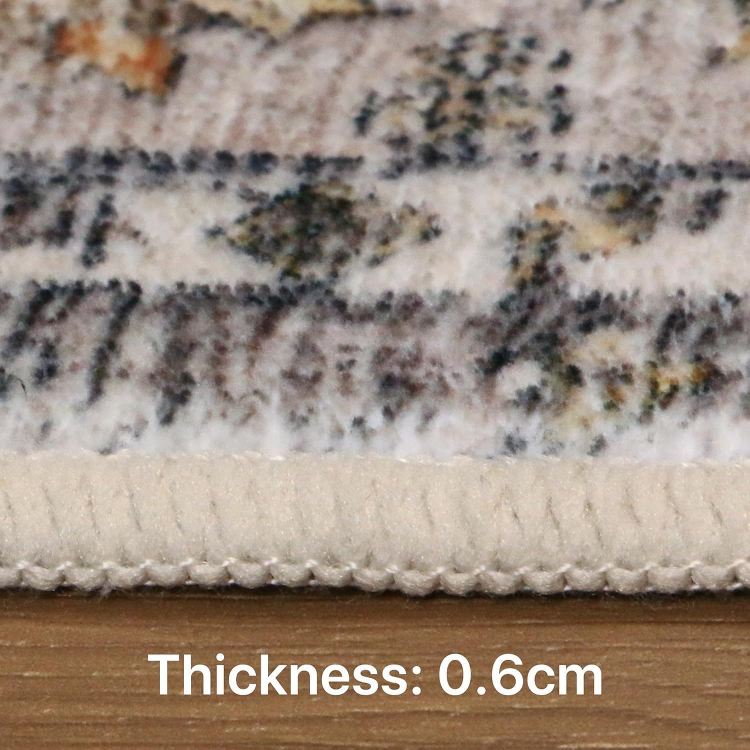 Detalle de GENIMO Rugs Living Room 200x290cm washable short pile non-slip rug in beige