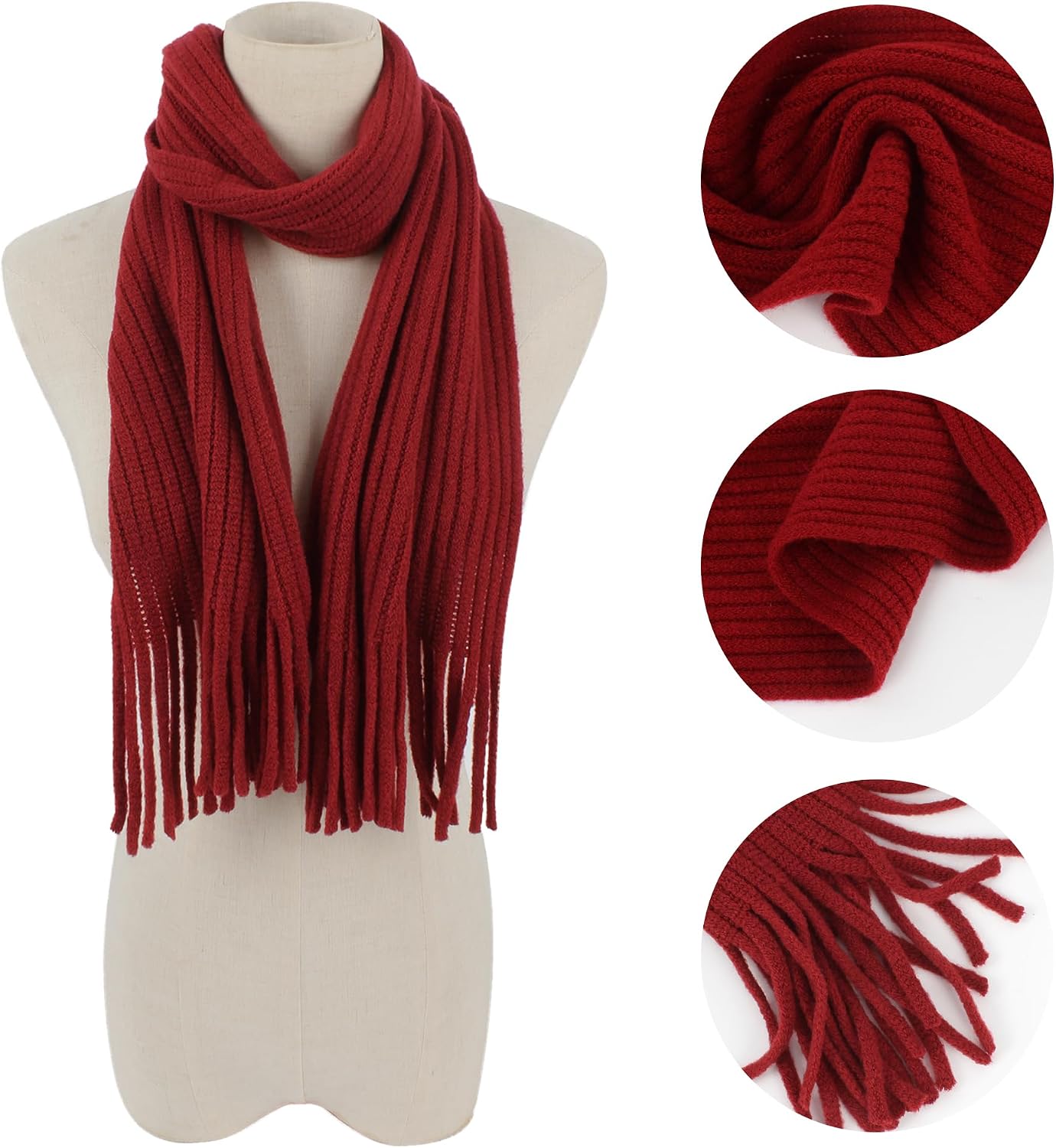 Thumbnail 3 de LA HUATE Kids Wool Scarf 140cm 🧣