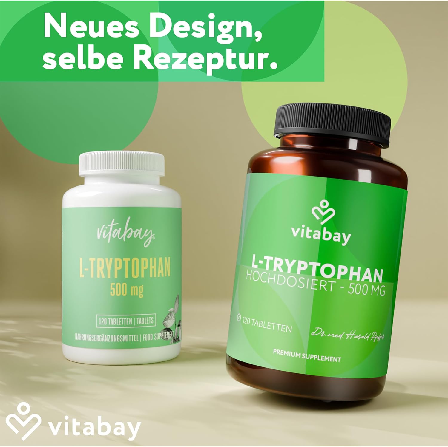 Thumbnail 1 de Vitabay L Tryptophan Hochdosiert 500mg – 120 Tabletten