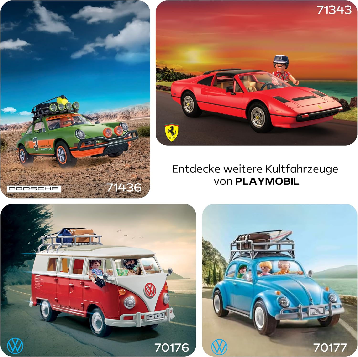 Thumbnail 5 de PLAYMOBIL Cars 71622 1969 Vespa 150 Sprint Veloce – Blau, sammlerkonformes Modell mit abnehmbarem Ersatzrad