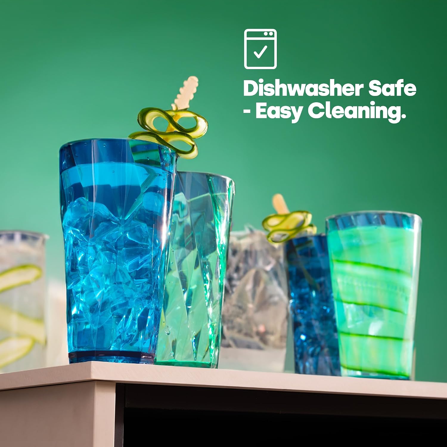 Thumbnail 4 de LIVIVO 6-Pack Gradient 600ml Plastic Tumblers
