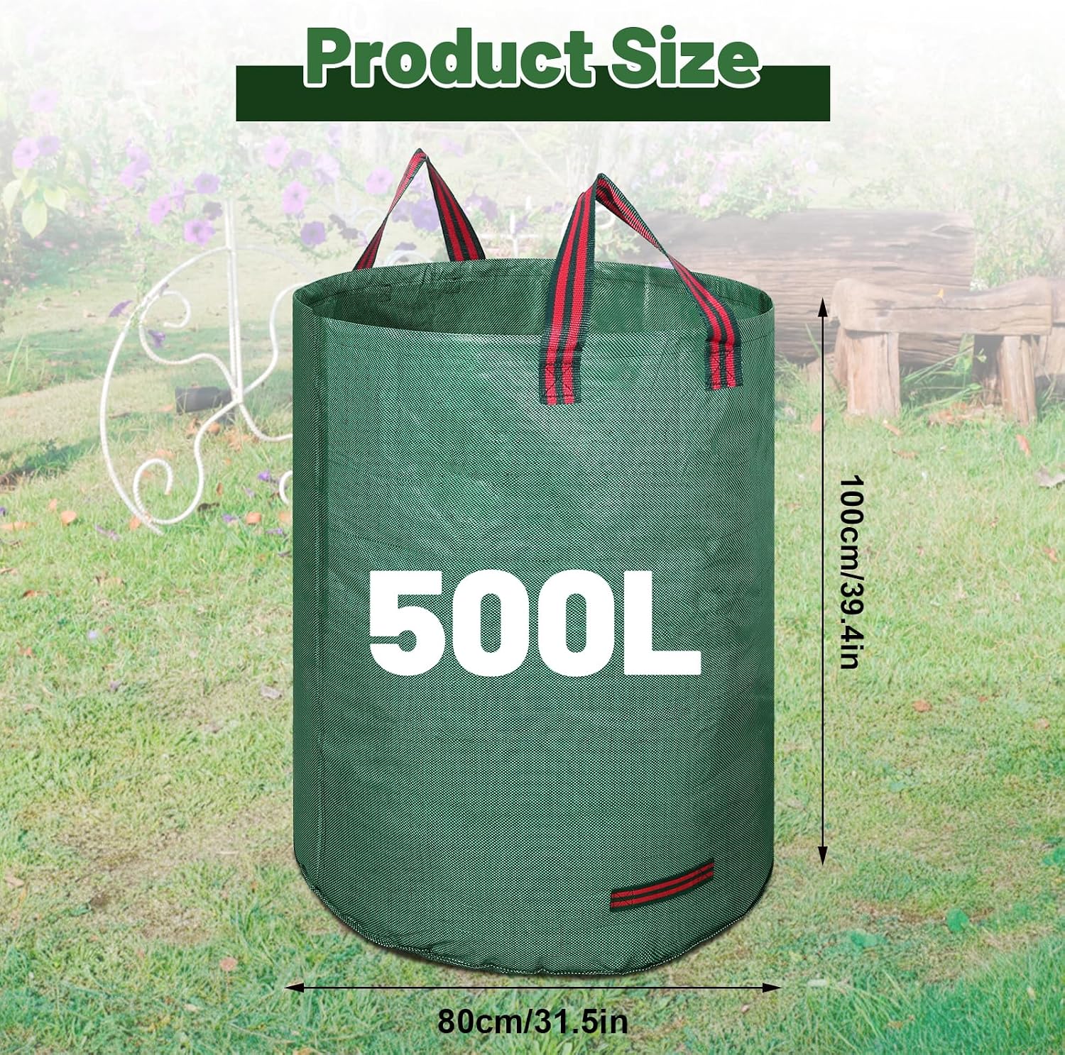 Detalle 2 de 500L Heavy Duty Garden Bag 3 Pack