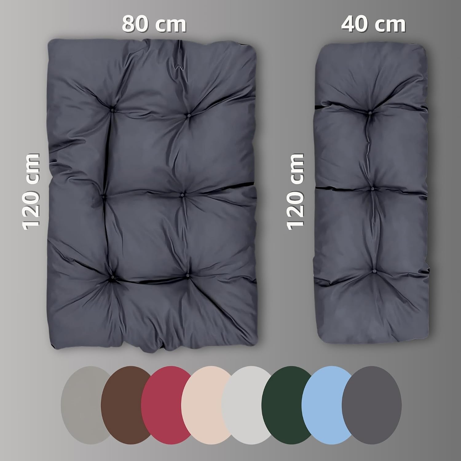 Thumbnail 1 de Amazinggirl Coussin Palette de Jardin – Lot de 2, 120 x 80 cm