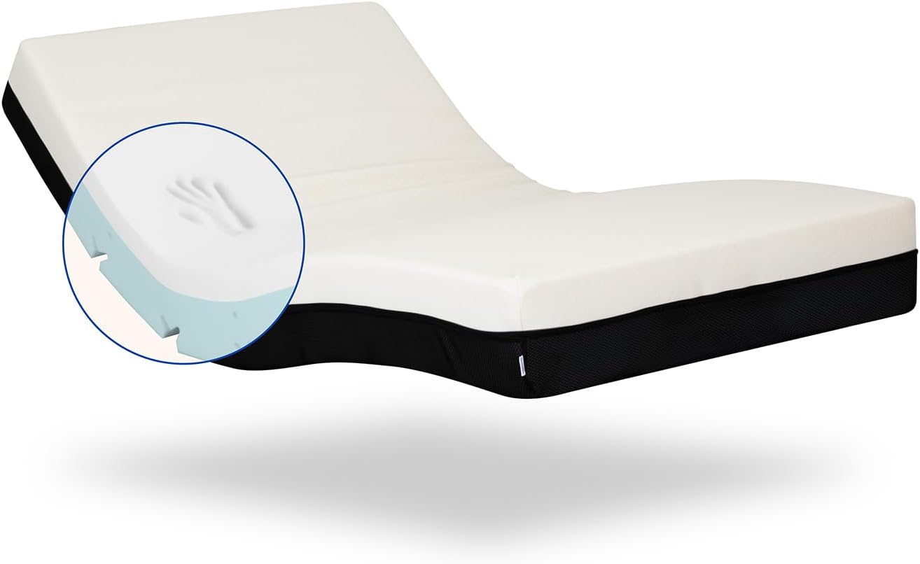 Detalle de Geriafy Materasso singolo 105x200 in Memory Foam: comfort dallo memory foam con cotone fresco