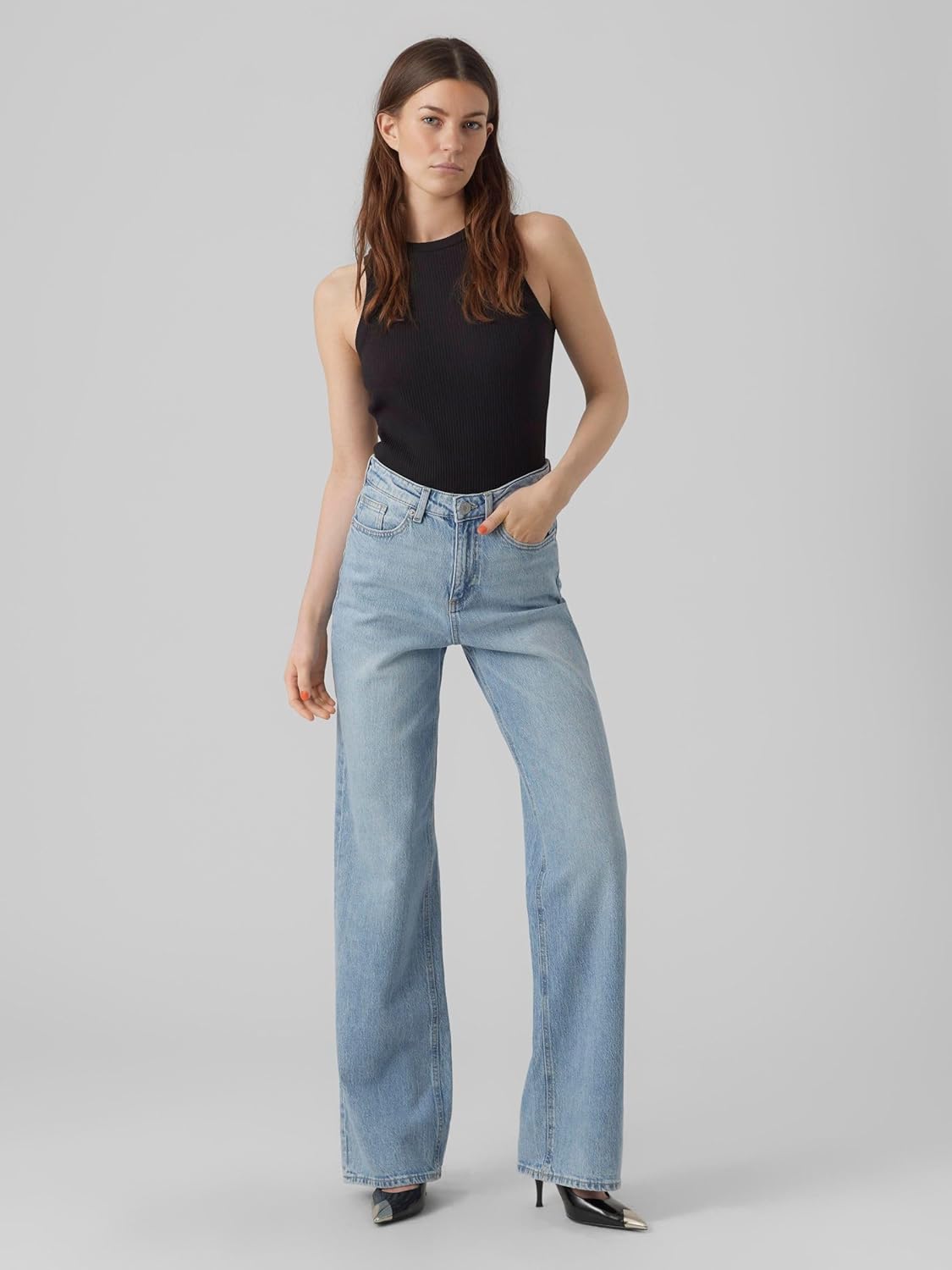 Detalle de Vero Moda VMTESSA Jeans Hohe Taille