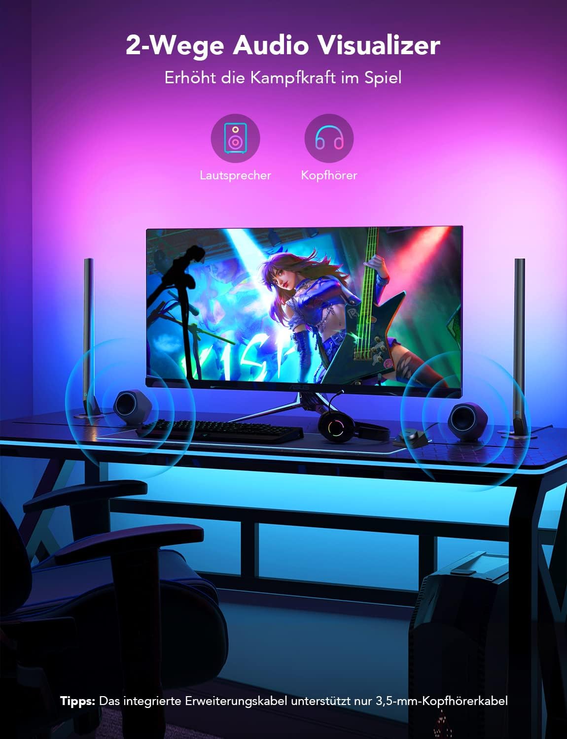Thumbnail 4 de Govee LED Lightbar RGBICWW: retroiluminación inteligente para juegos