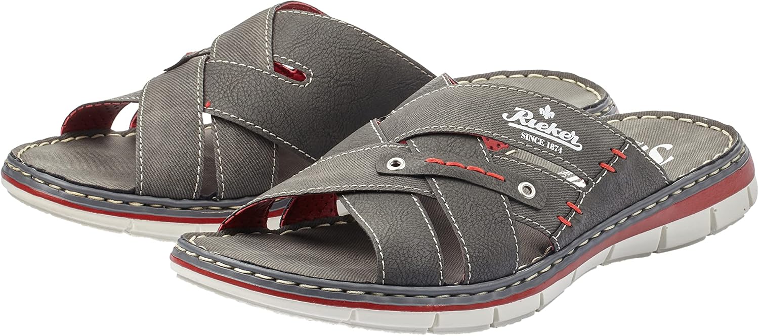 Detalle de Rieker 25199 Mules Homme – Frühjahr/Sommer, confort Stitchdown