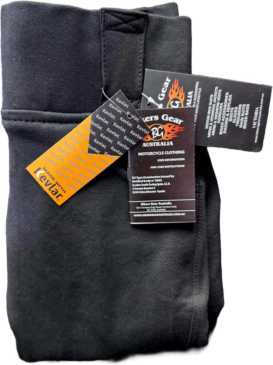 Detalle 1 de Bikers Gear Australia damskie legginsy motocyklowe z podszewką kevlarową i wyjmowanym pancerzem CE