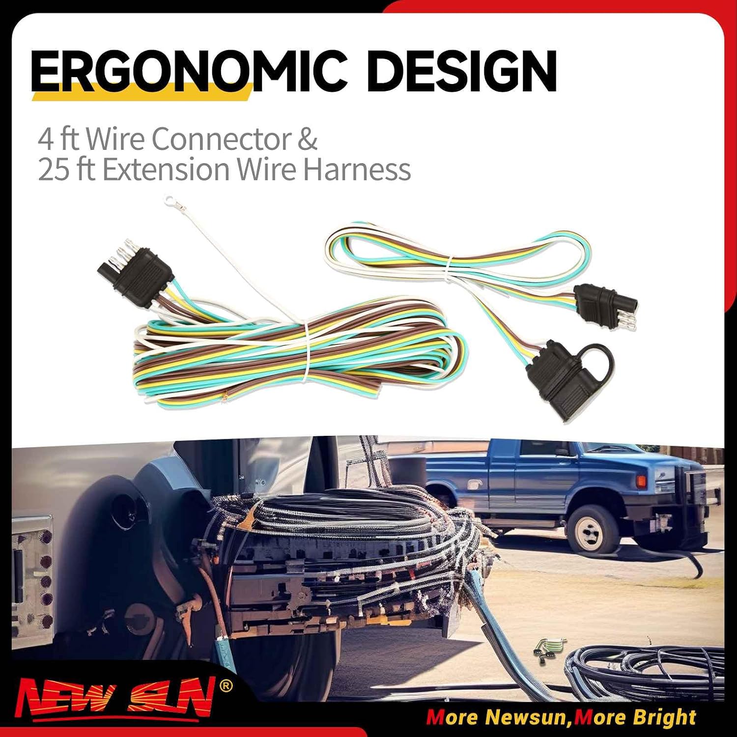 Thumbnail 4 de NEW SUN Trailer Wiring Harness 29FT