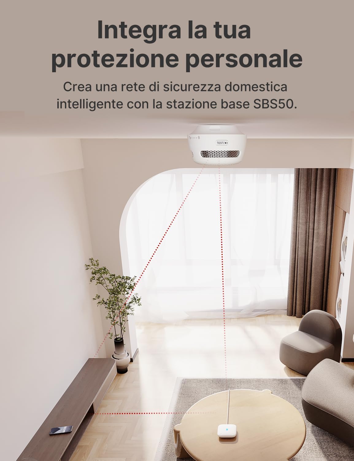 Detalle 1 de X-Sense SBS50 hub smart home Wi-Fi 2,4 GHz