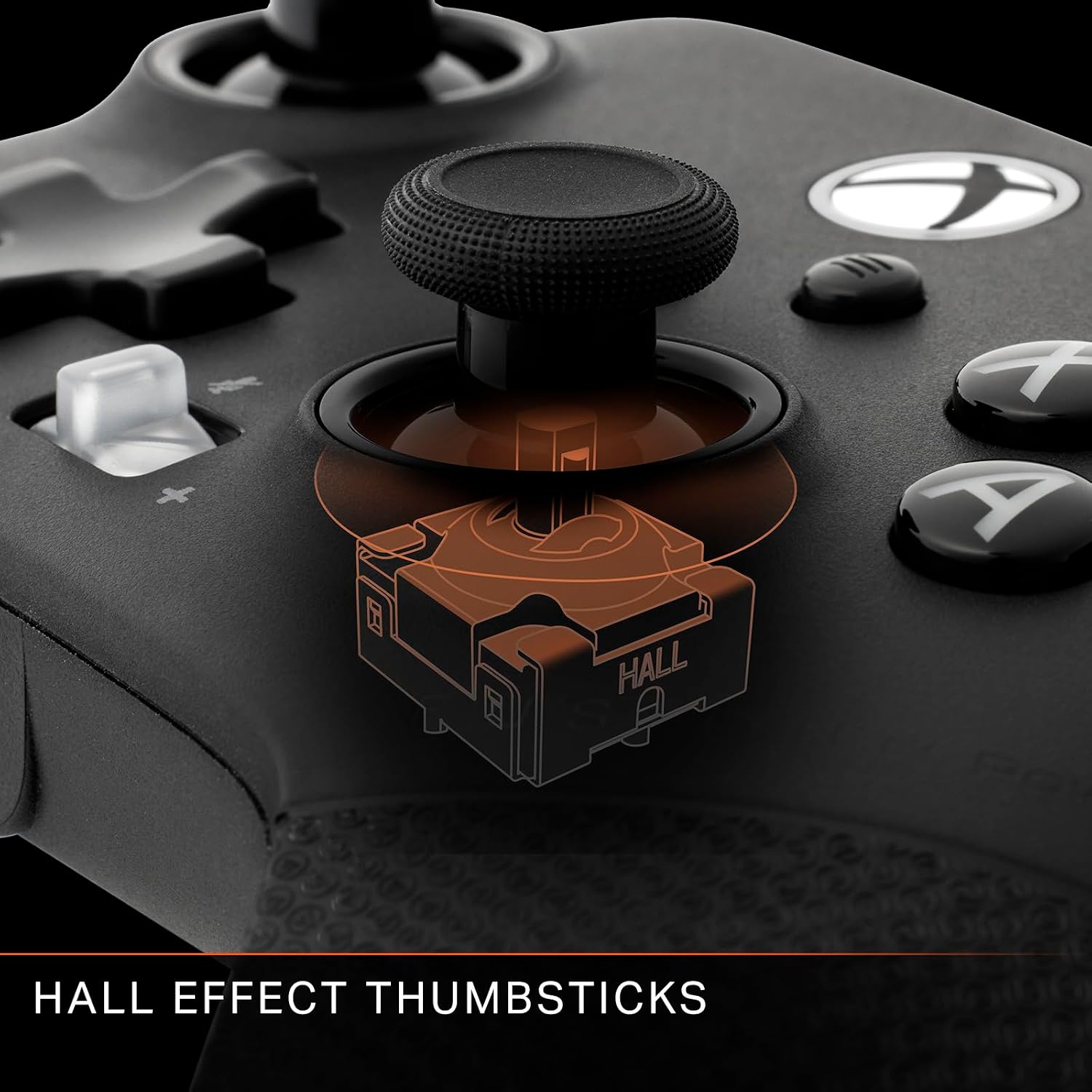 Detalle 2 de PowerA FUSION Pro 4 Wired Controller for Xbox Series X|S (Hall Effect Thumbsticks, Quick-Twist height)